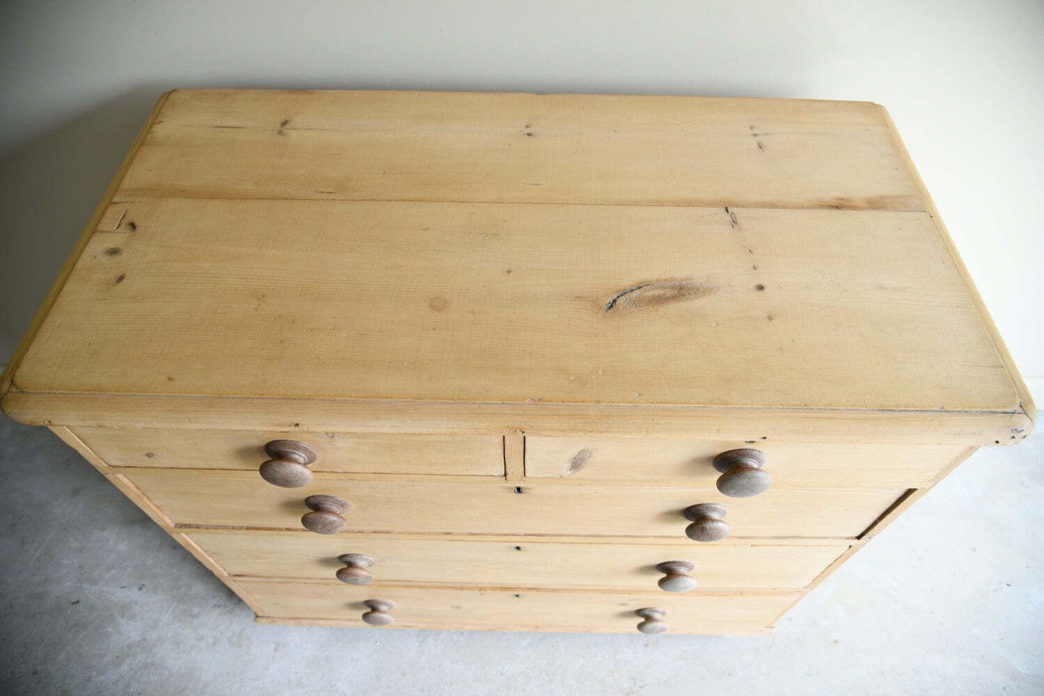Antique Stripped & Waxed Pine Chest Of Drawers photo buy