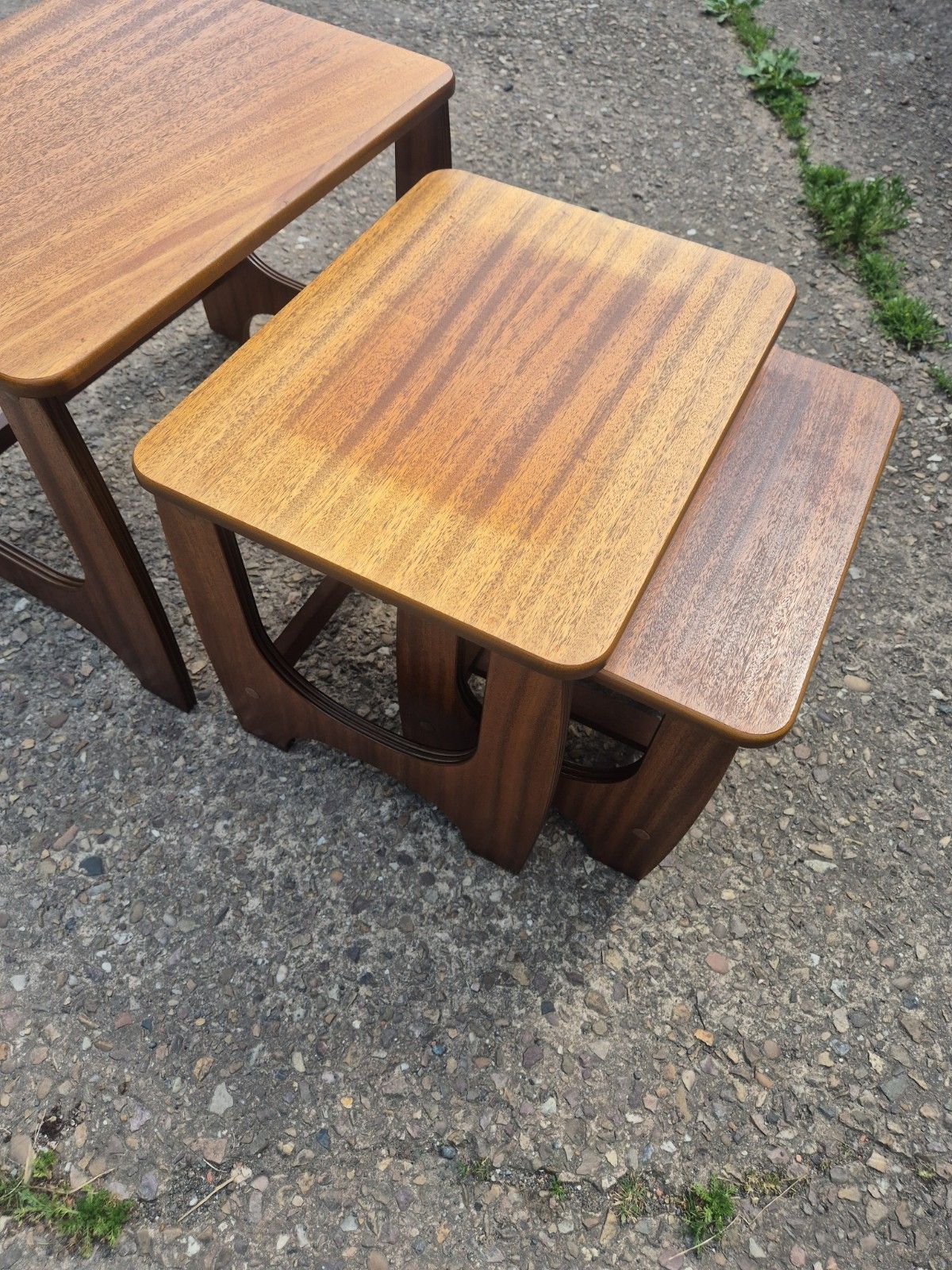 Vintage / Retro / Midcentury Teak Nesting Tables, Set Of 3 photo vintage