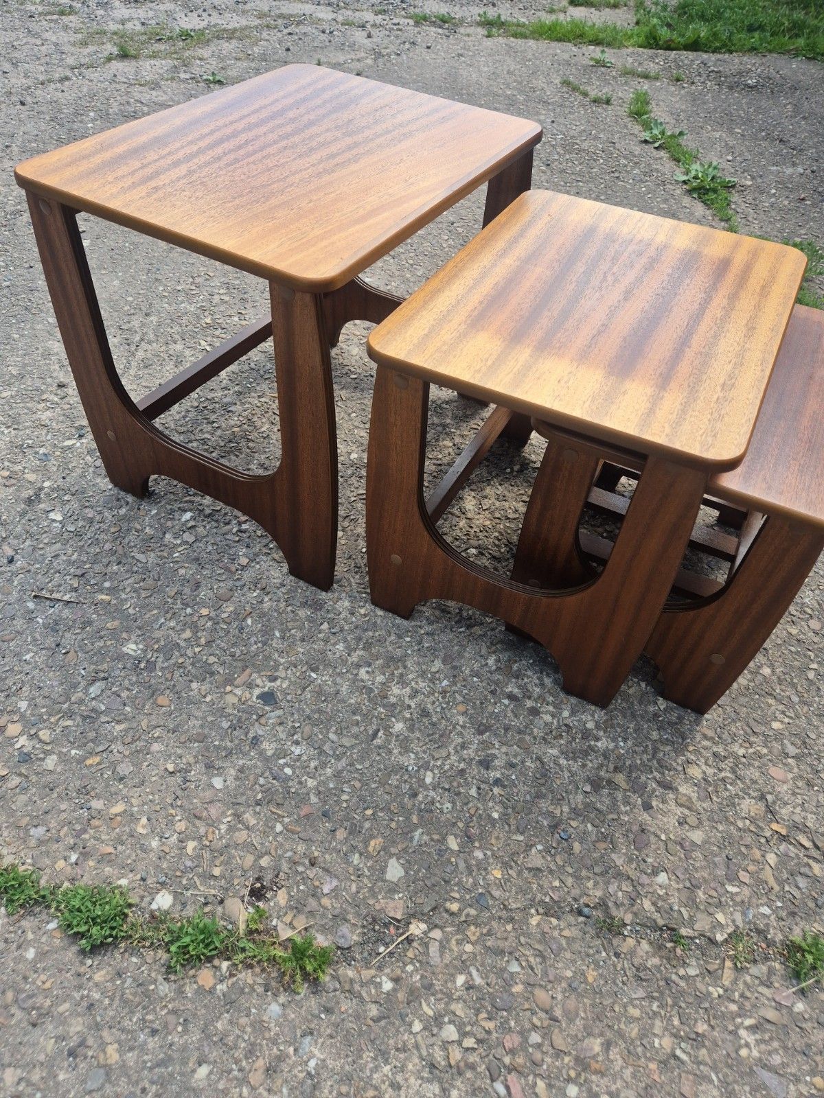 photo furniture Vintage / Retro / Midcentury Teak Nesting Tables, Set Of 3