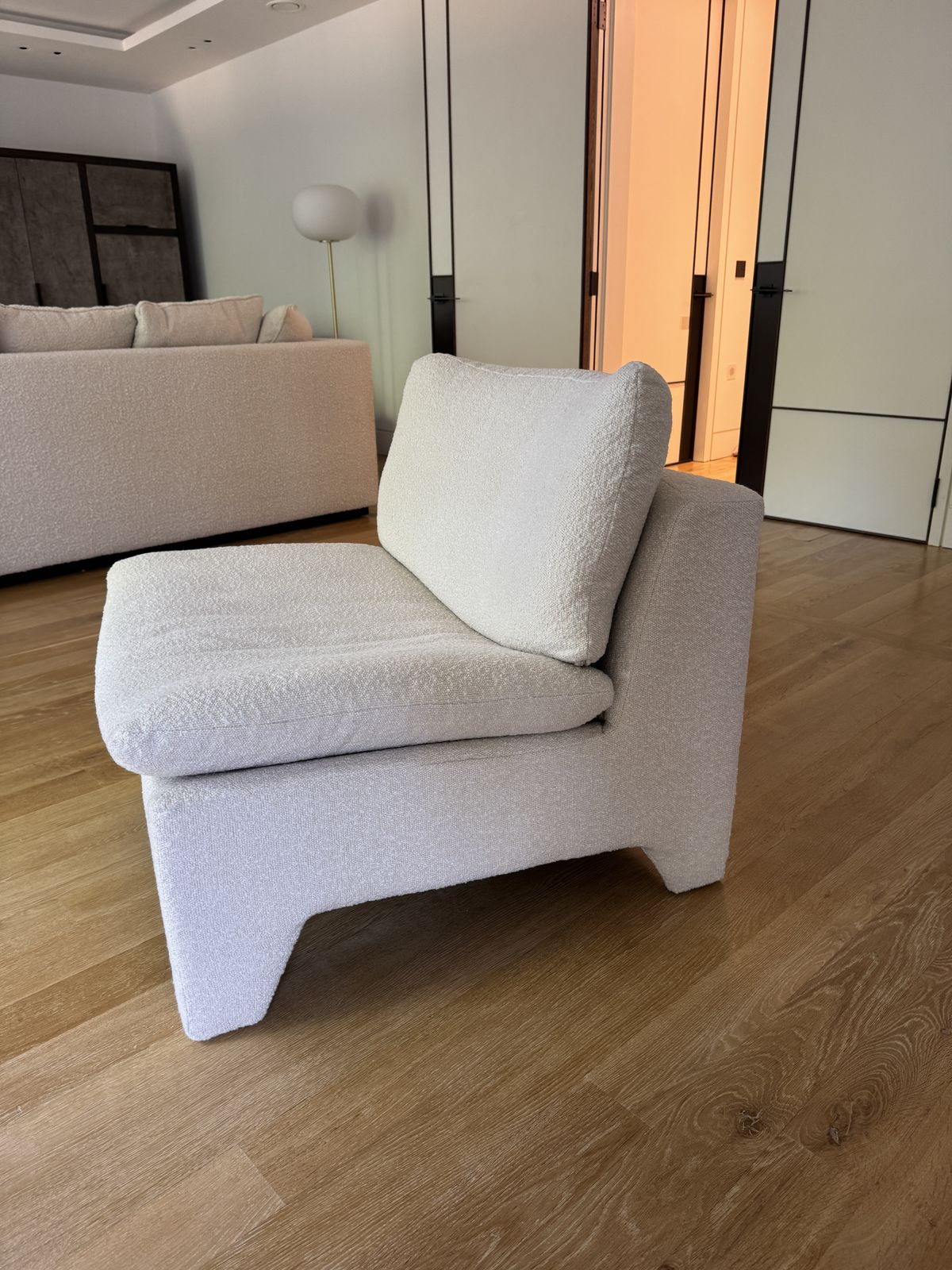 Hkliving Retro Lounge Fauteuil   Boucle Cream Cream Perfect Condiiton photo buy