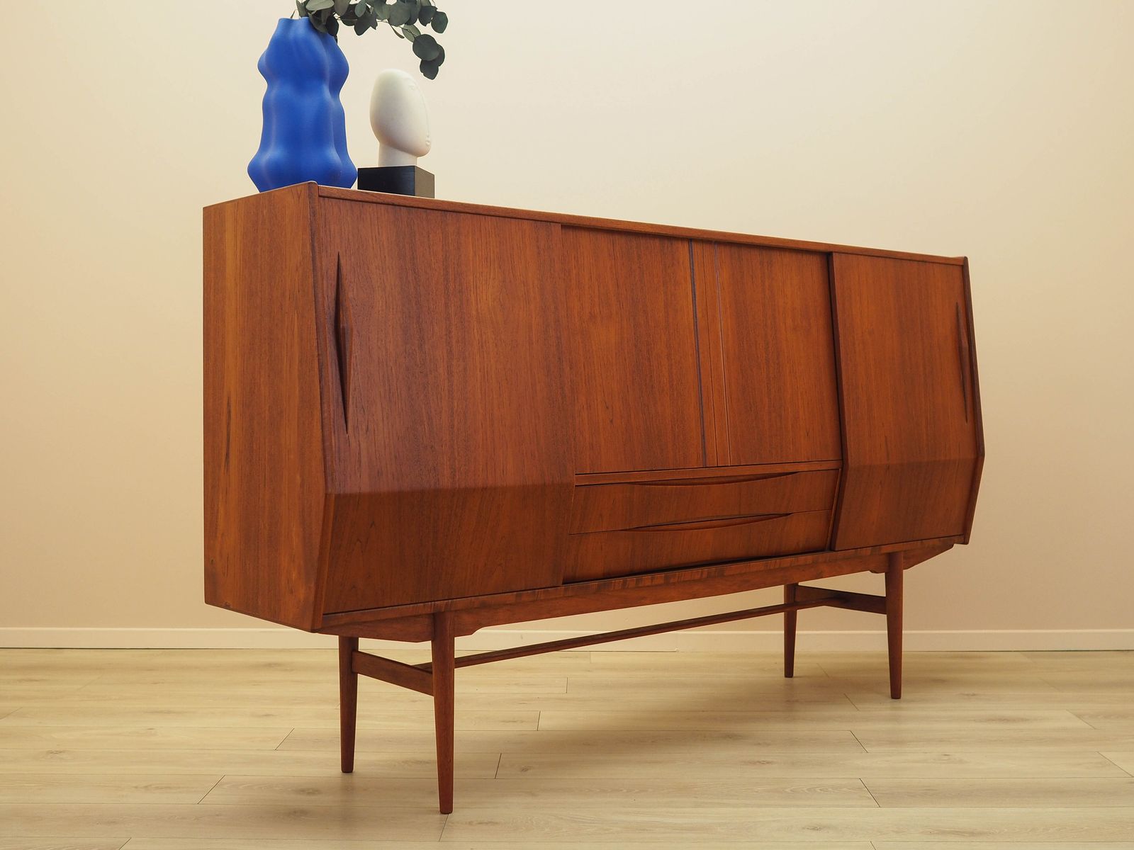 Highboard en teck, design danois, années 1960, fabriqué au Danemark photo buy