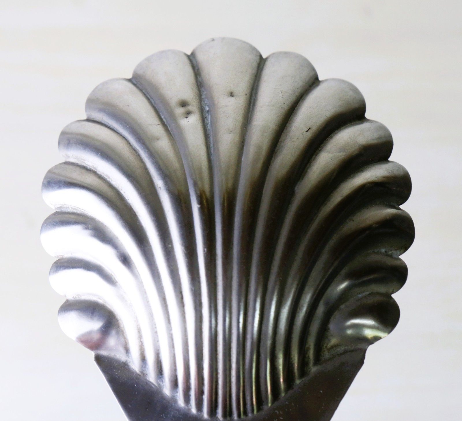 A Rare 1920s Small Shell Lampshade Reading Lamp Shade For Desk Lamp Chromed photo vintage