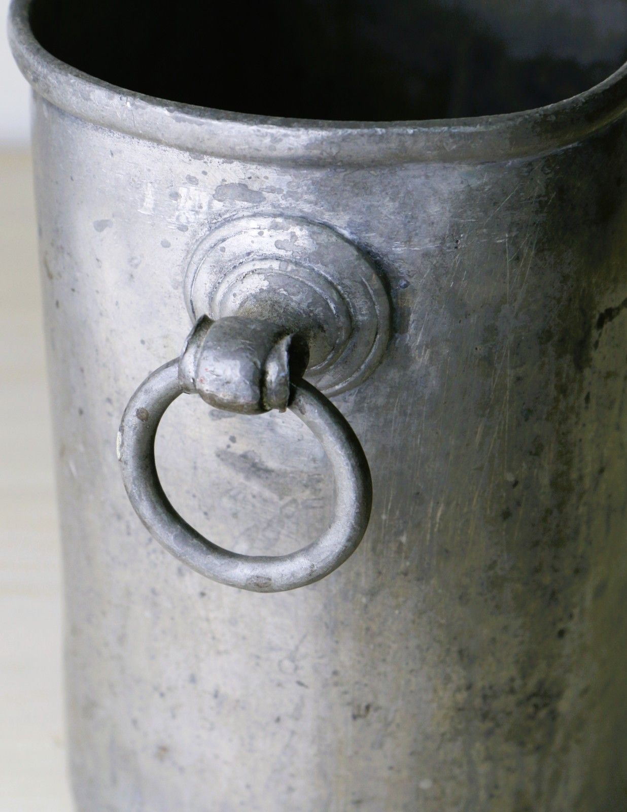 Home Decor Antique Pewter Wine Cooler Heavy Well Made And Very Well Used See Images photo