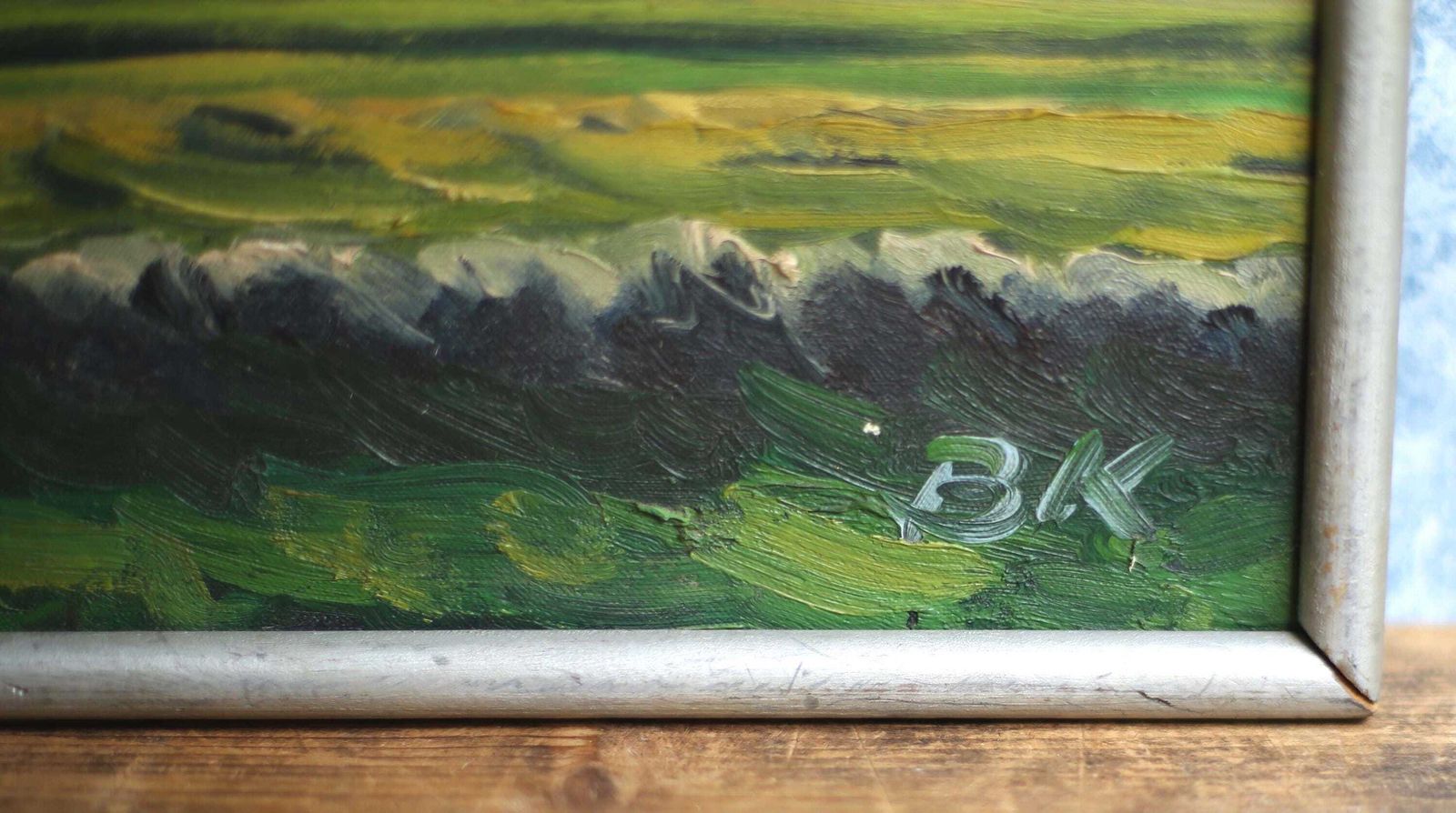 Original Landscape Oil Painting Vintage Impressionist Scene By B Kowalski photo 194.0
