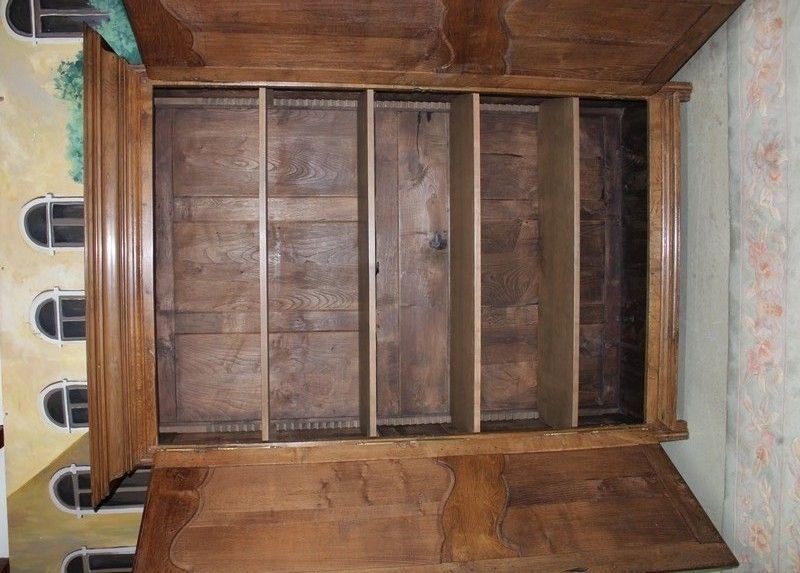 Louis XIV Cabinet In Oak 19th photo vintage