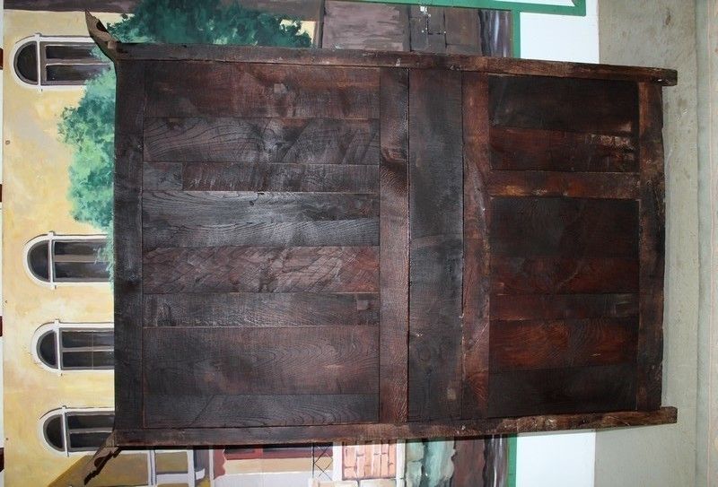 Furniture Louis XIV Cabinet In Oak 19th photo