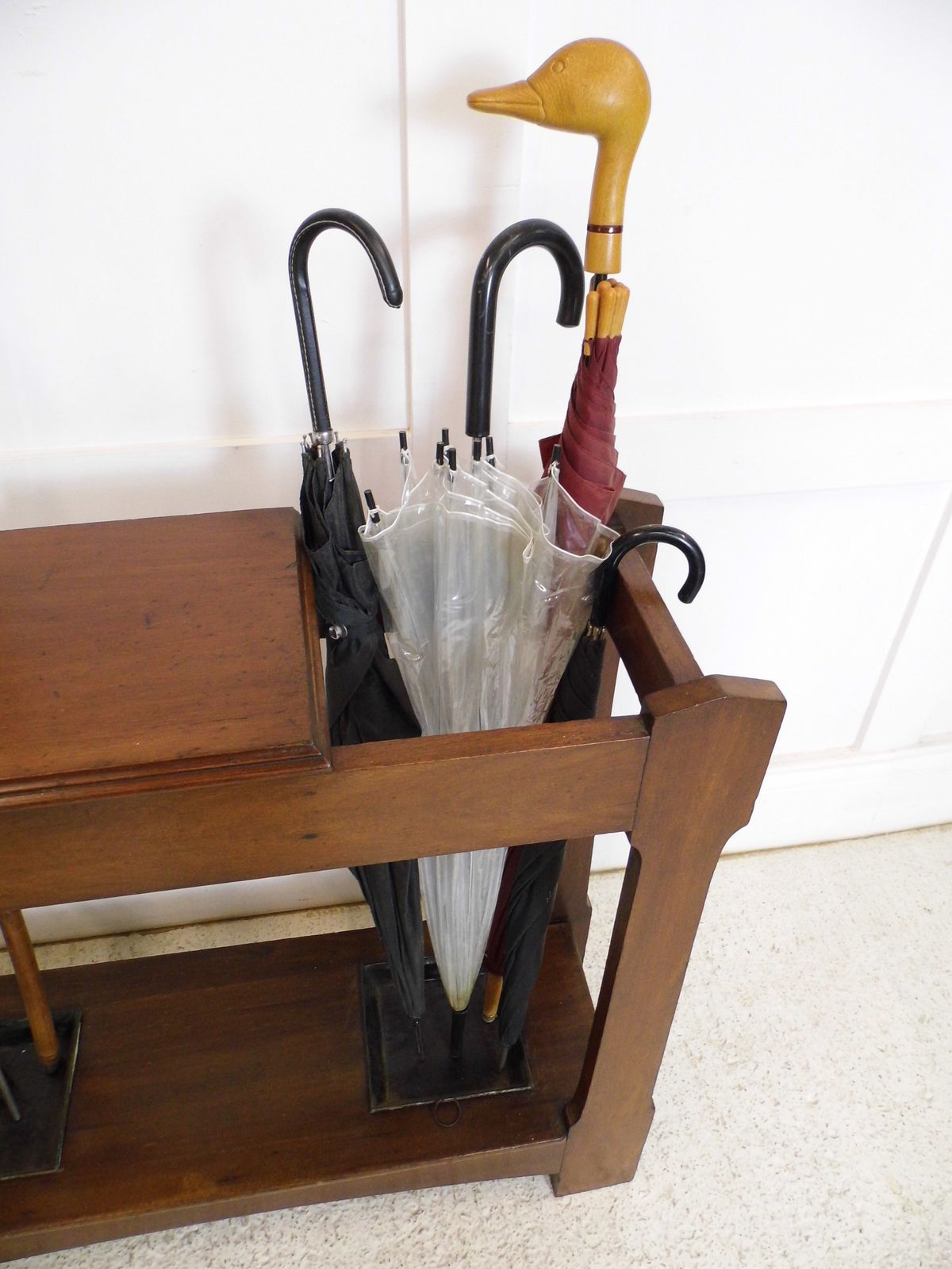 Antique Edwardian Mahogany Umbrella Stand / Stick Stand Arts & Crafts Hall Stand photo Home Decor