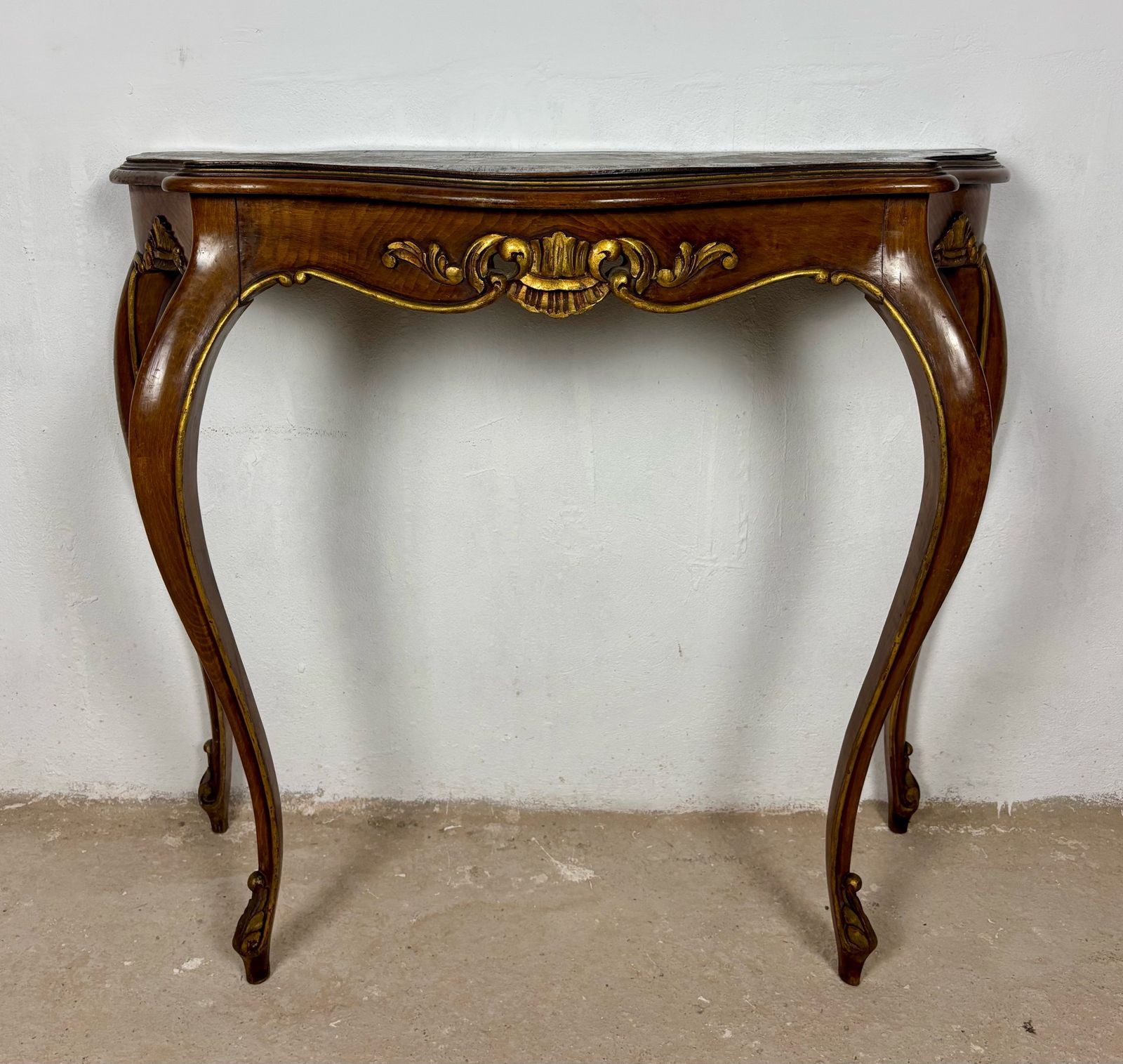 Franse consoletafel in Louis XV-stijl, walnoot, jaren 1930 photo for sale
