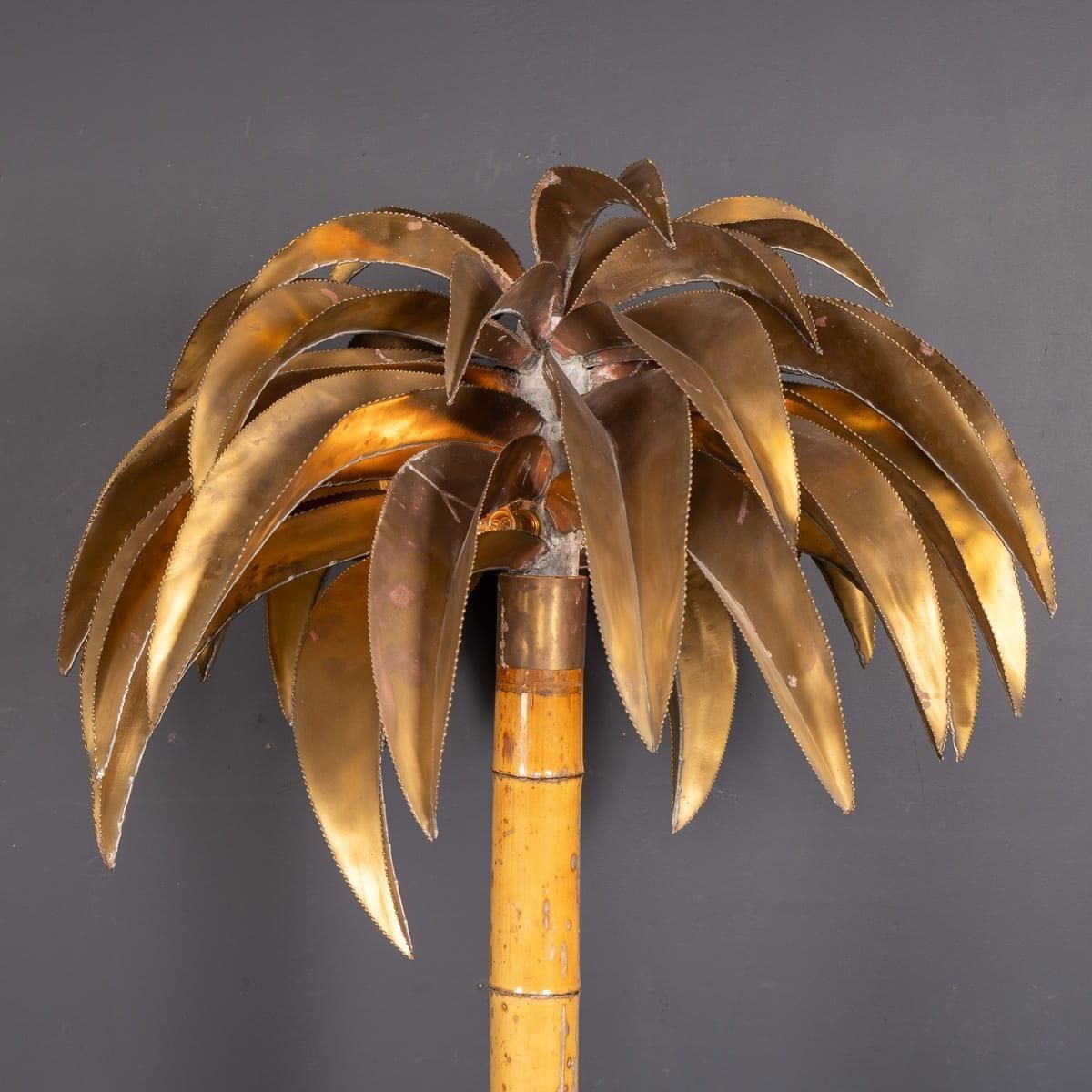 20thc French Palm Tree Floor Lamp, Christian Techoueyres For Maison Jansen C1970 photo 9188.0