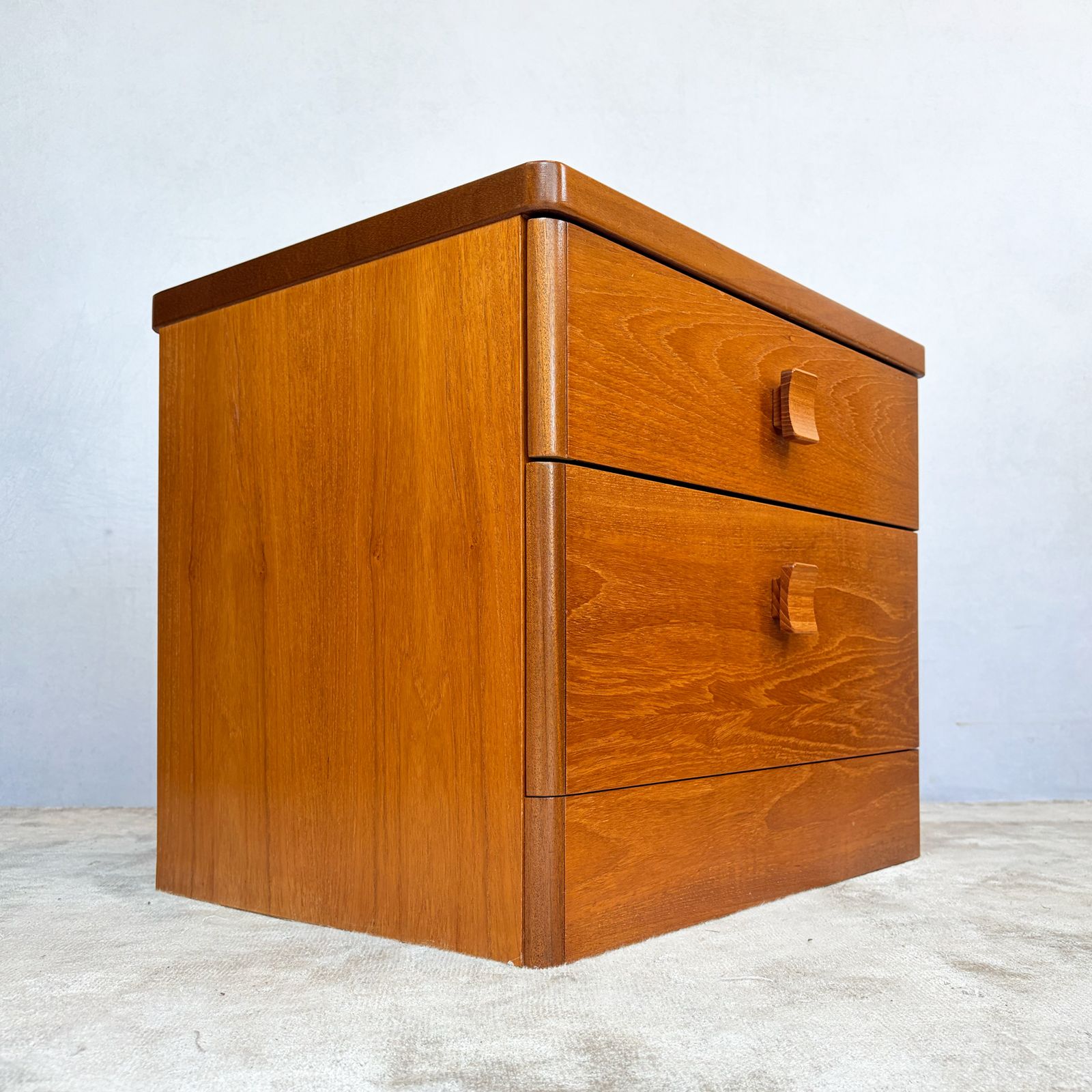 Pair Of Stag Teak Bedside Cabinets   Cantata Range photo for sale