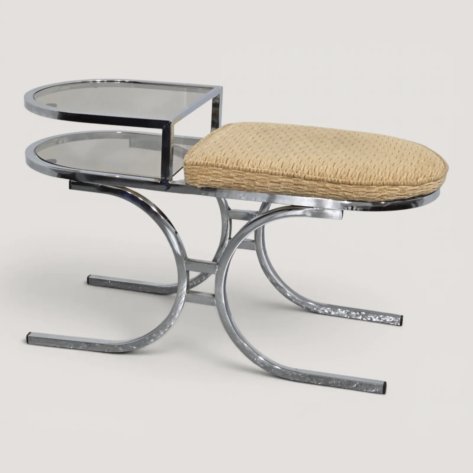 Mid Century Chrome Hall Seat