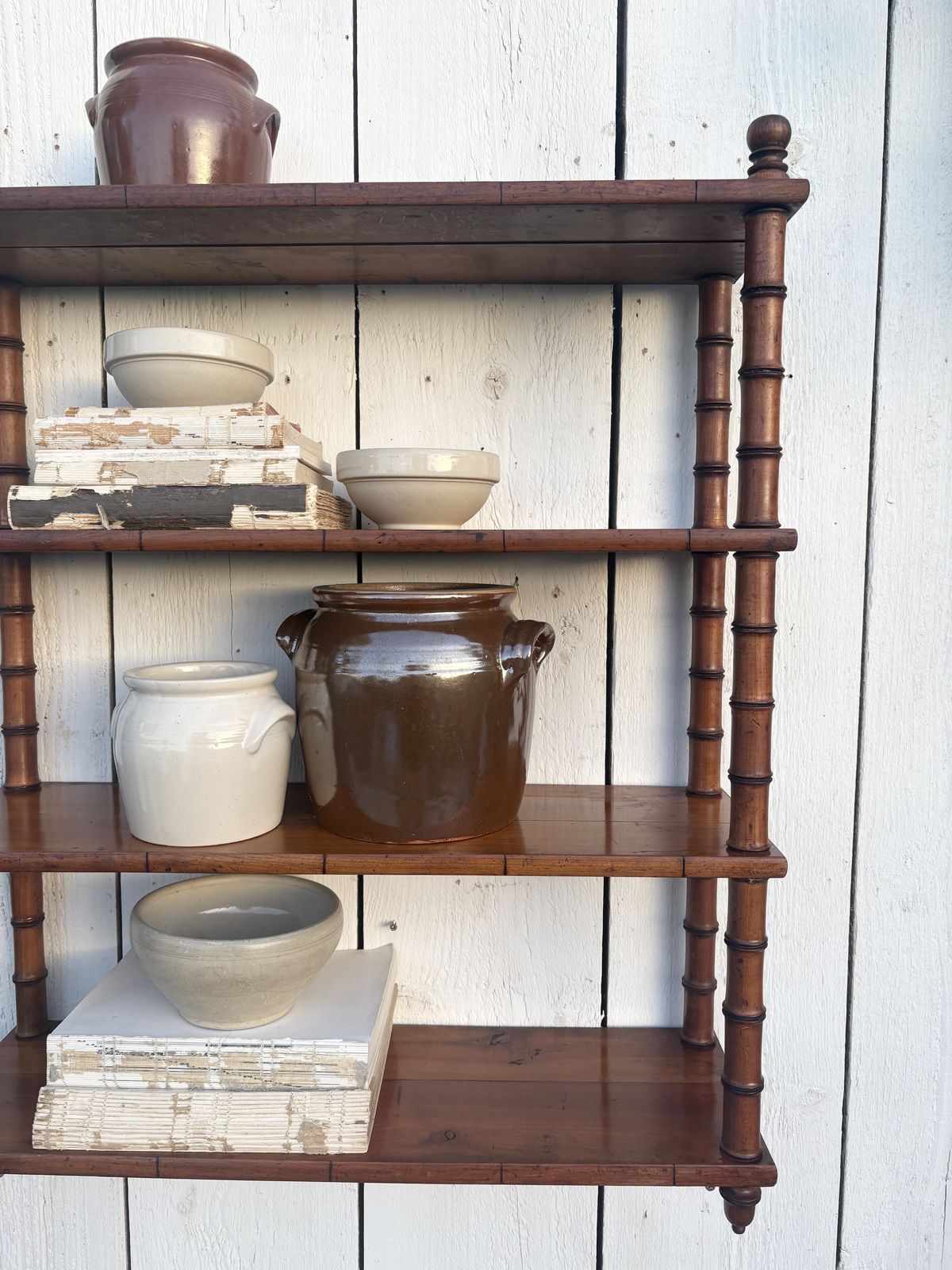 French Faux Bamboo Wall Shelves photo buy