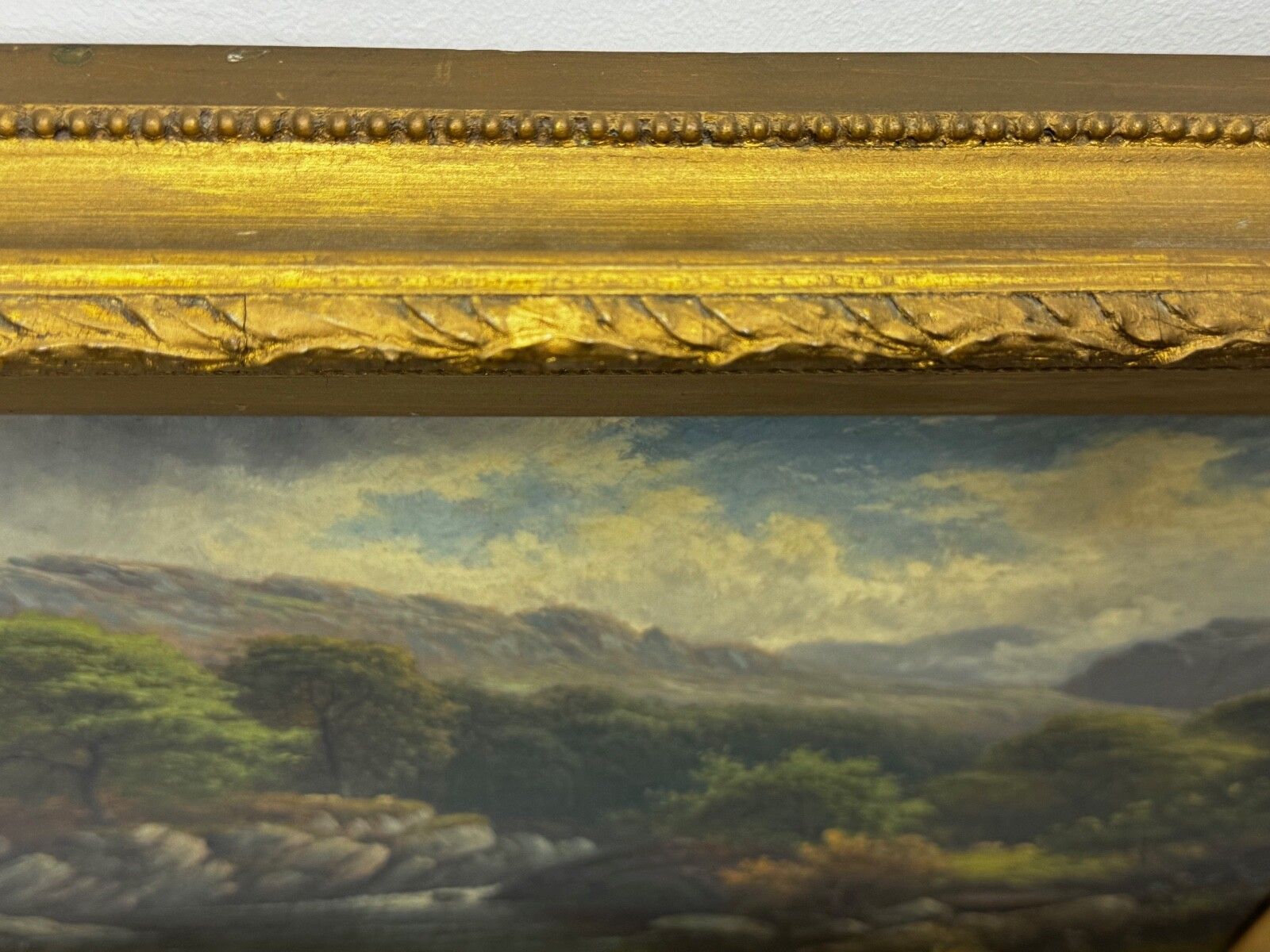 19th Century Oil Landscape A Quiet Pool North Wales On The Conwy River By Thomas Spinks photo buy