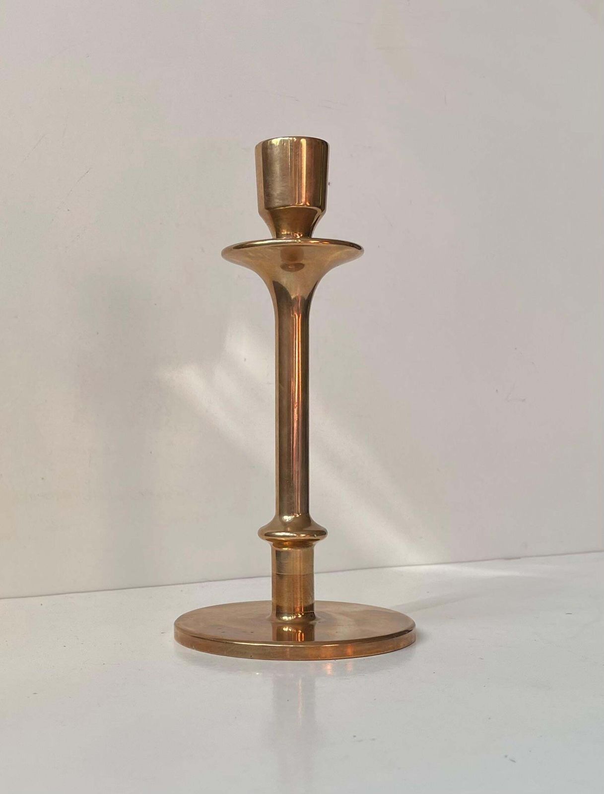 Swedish Bauhaus Era Candleholder In Bronze By Oskar Olsson photo furniture