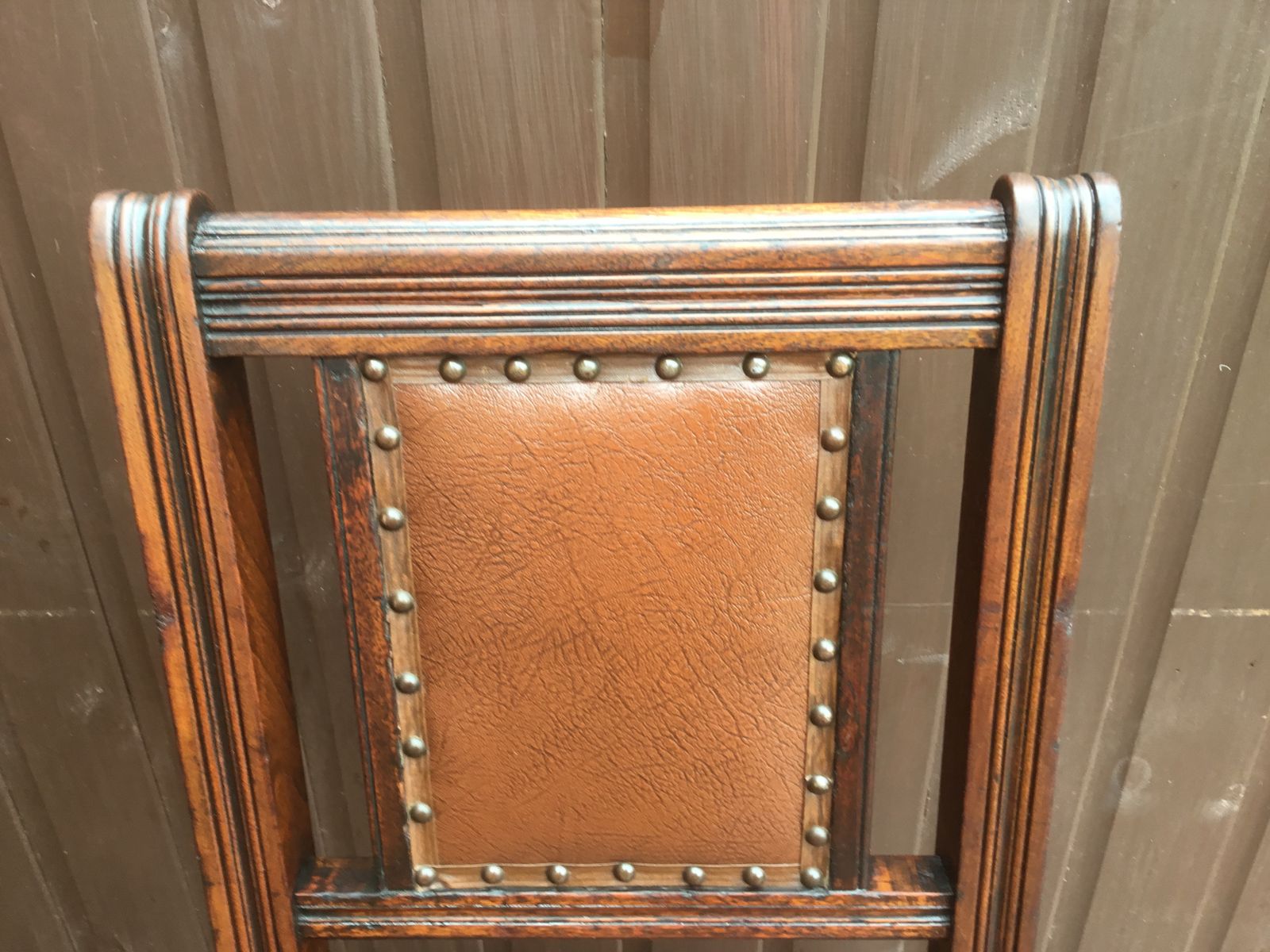Victorian Oak And Mahogany Leather Side Chair. Excellent Condition photo Furniture
