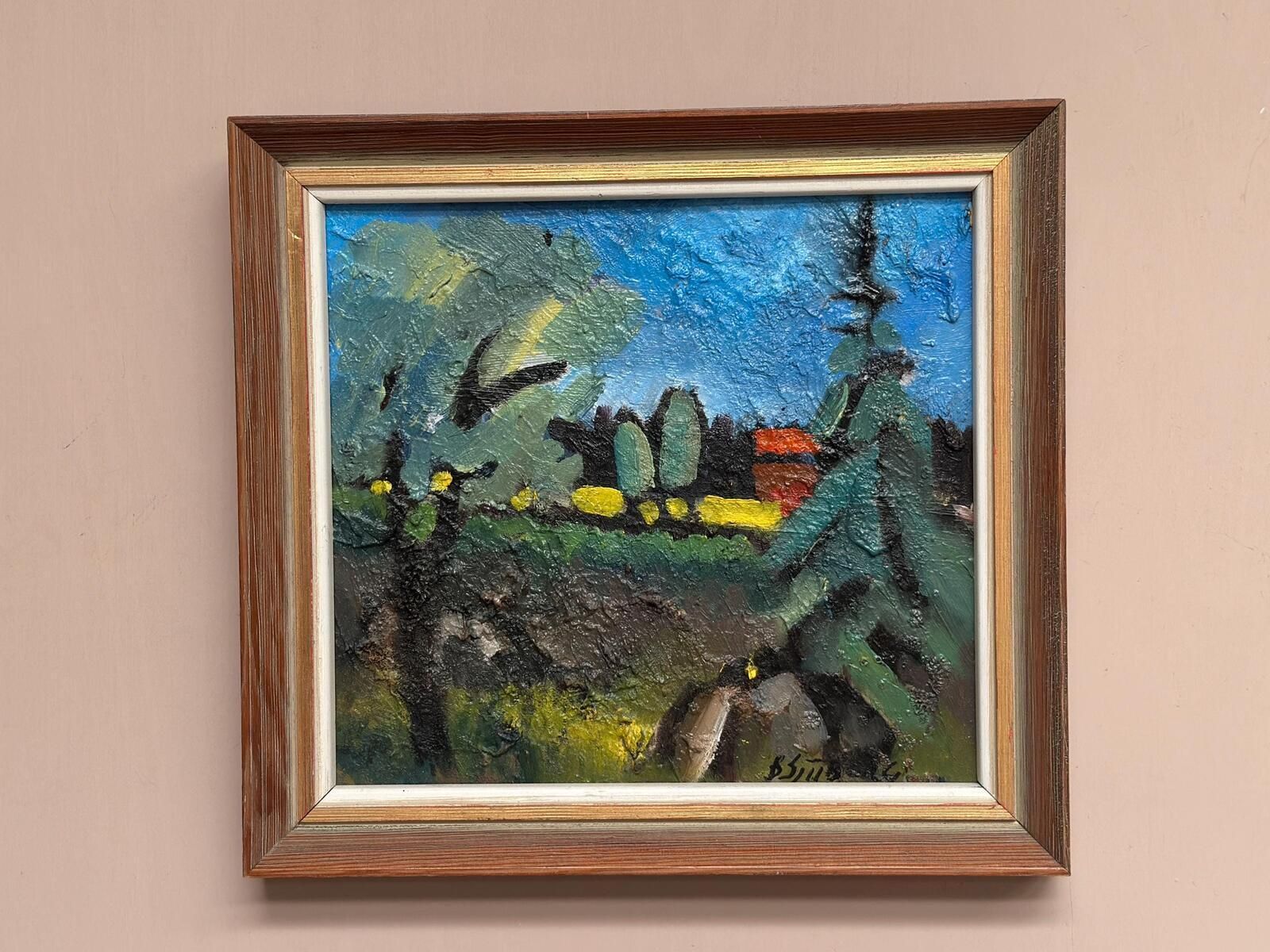 “The Red Hut” By Bo Sjööberg, Mid 20th Century photo 295.0