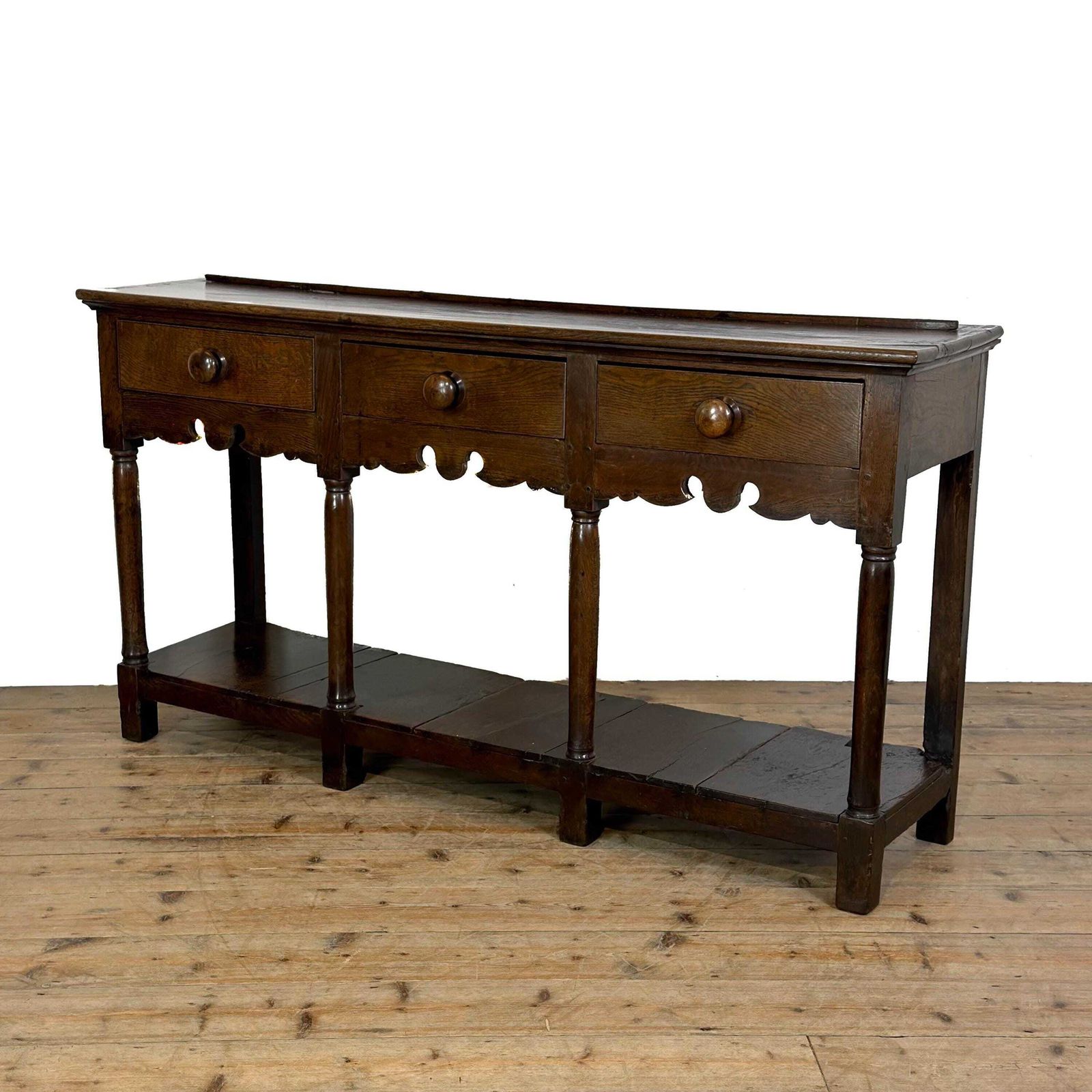 Antique 18th Century Oak Welsh Dresser Base | Antique Furniture | Welsh Antiques | Antique Storage | Antique Sideboard photo for sale
