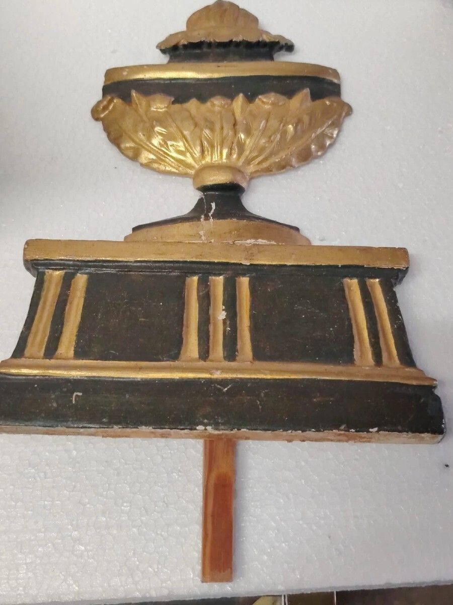 Large Gilded Wooden Frieze, Late 18th Century, Neoclassical photo Art