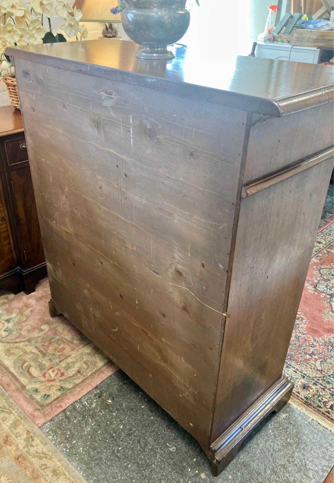 Antique Rustic Oak Housekeepers Cupboard Cabinet With Drawer | Victorian Country House Storage photo vintage
