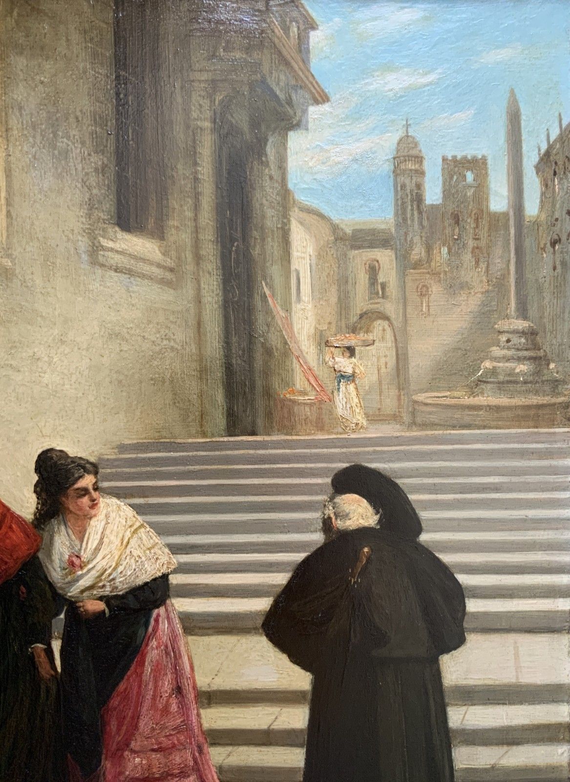 His Reverence Oil On Panel Painting By Robert Henry Craig (1858–1922) photo vinterior