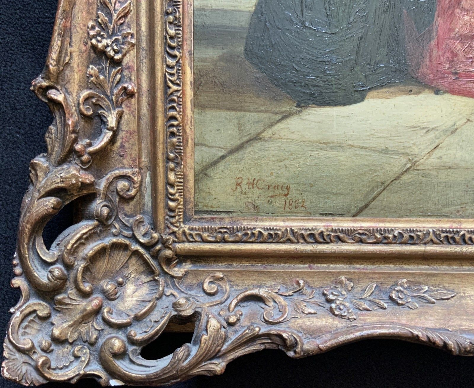 photo for sale His Reverence Oil On Panel Painting By Robert Henry Craig (1858–1922)