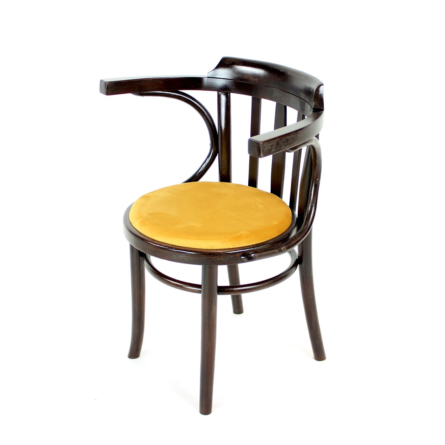 Michael Thonet No. 24 Bentwood Fauteuil door Ton, Tsjecho-Slowakije, ca. jaren 1950