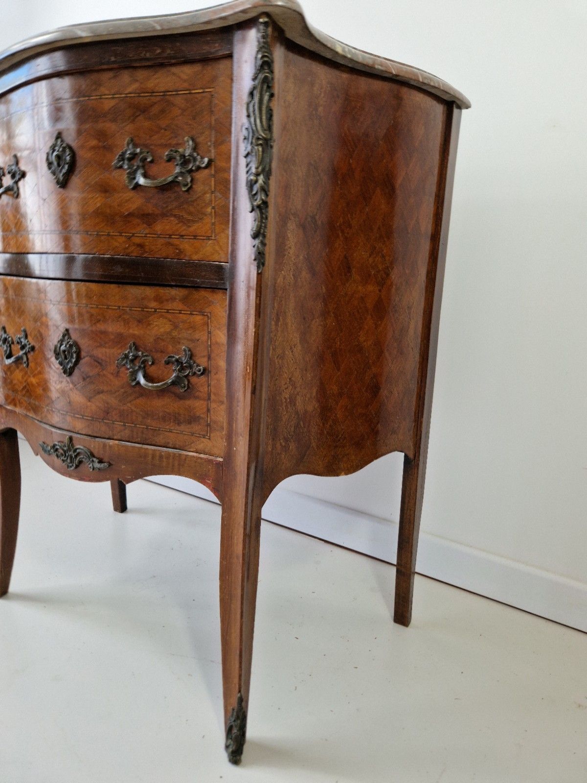 Antique French Chest Of Drawers Louis XV Chateau Furniture photo vintage