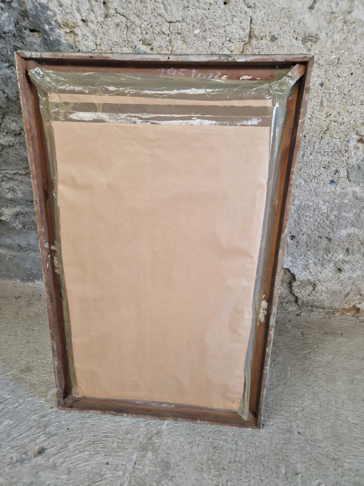 Home Decor Antique French Gilded Over Mantle Mirror photo