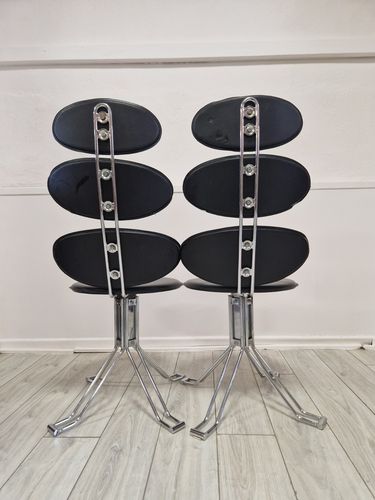 Pair Of Vintage Corona Style Chairs Attrib. Paul Volter Retro Decor photo Furniture