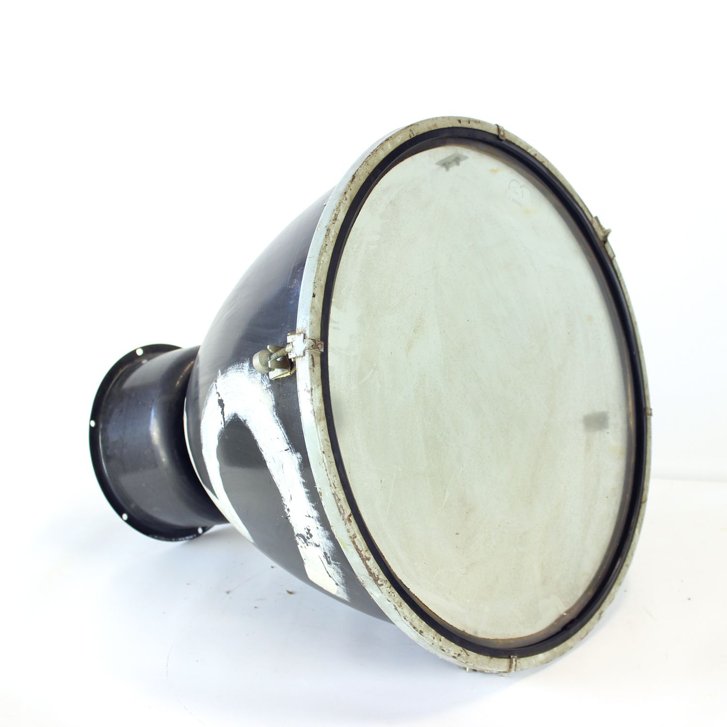 Extra Large Industrial Enamel Pendant Lights By Elektrosvit, Czechoslovakia 1960s photo vinterior
