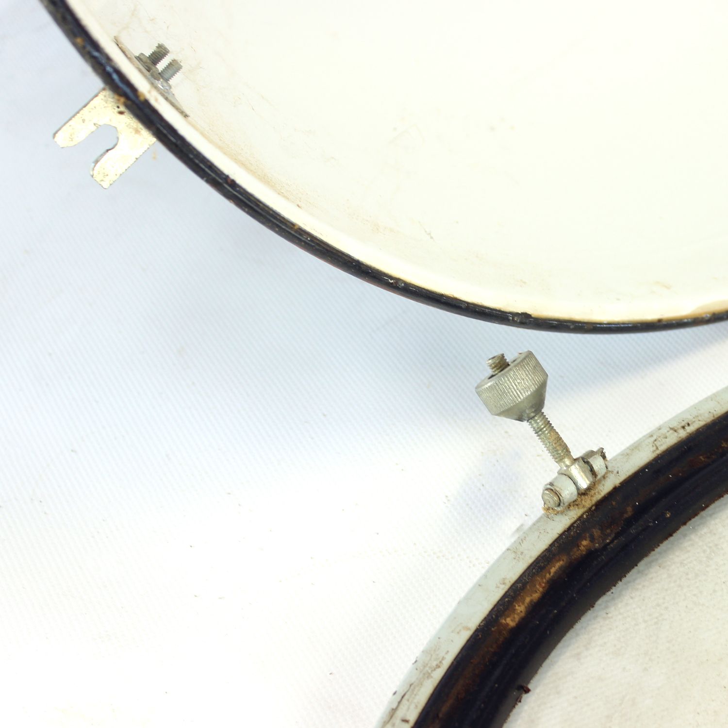 Extra Large Industrial Enamel Pendant Lights By Elektrosvit, Czechoslovakia 1960s photo vintage