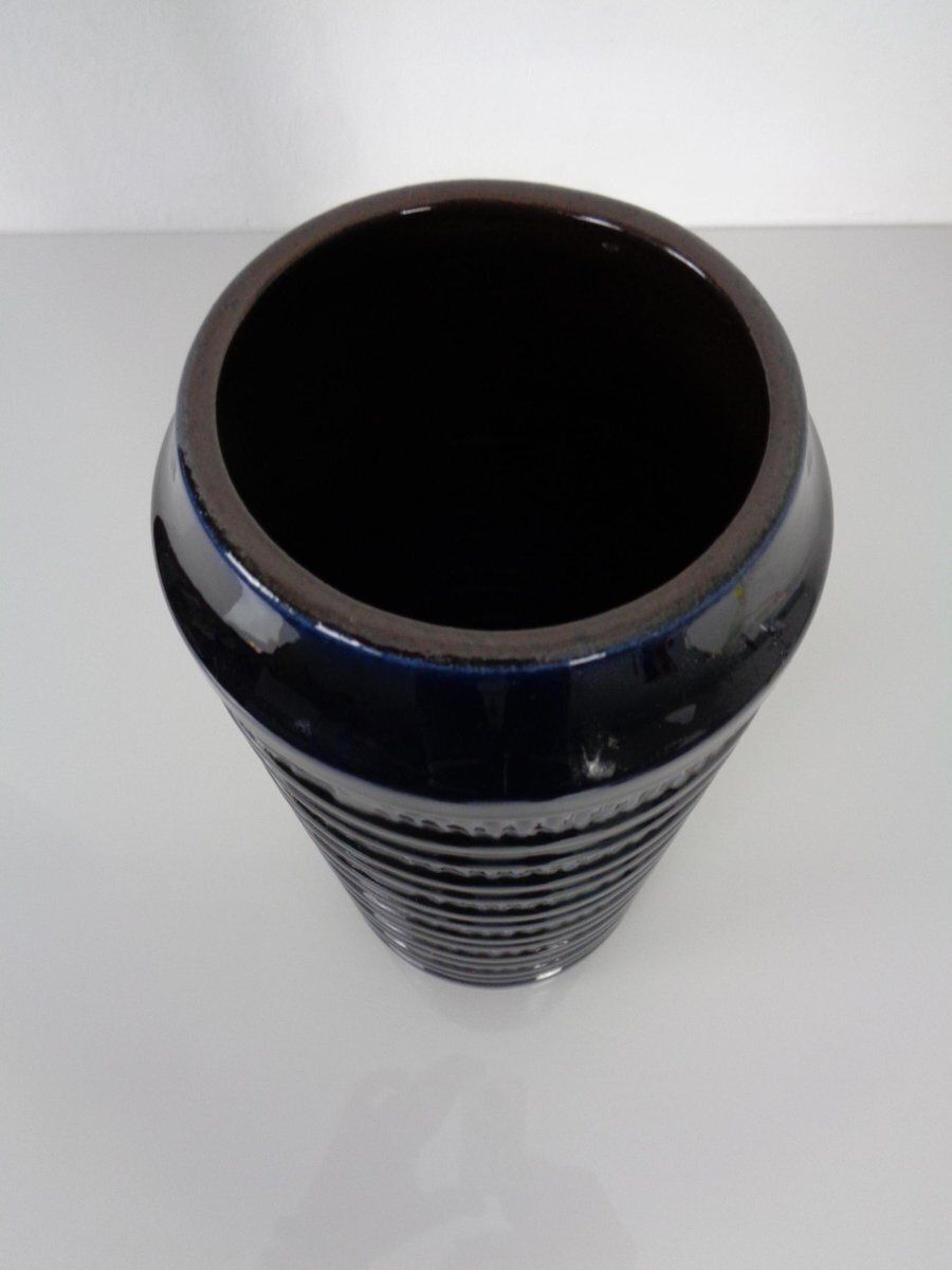 Dark Blue E4 30 Ceramic Vase From Carstens Tönnieshof, Germany, 1960s photo 173.0