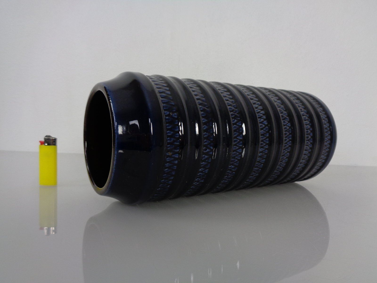 photo for sale Dark Blue E4 30 Ceramic Vase From Carstens Tönnieshof, Germany, 1960s