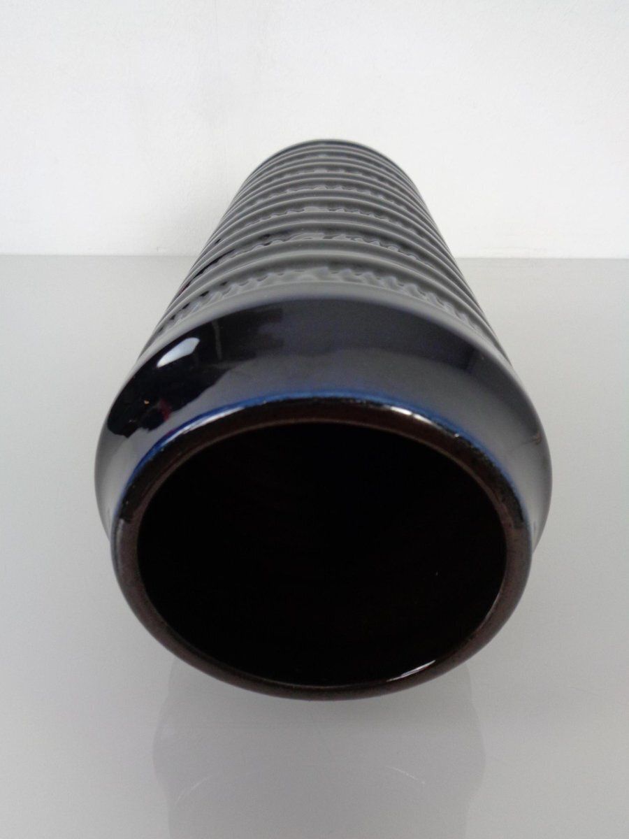 173.0 Dark Blue E4 30 Ceramic Vase From Carstens Tönnieshof, Germany, 1960s photo