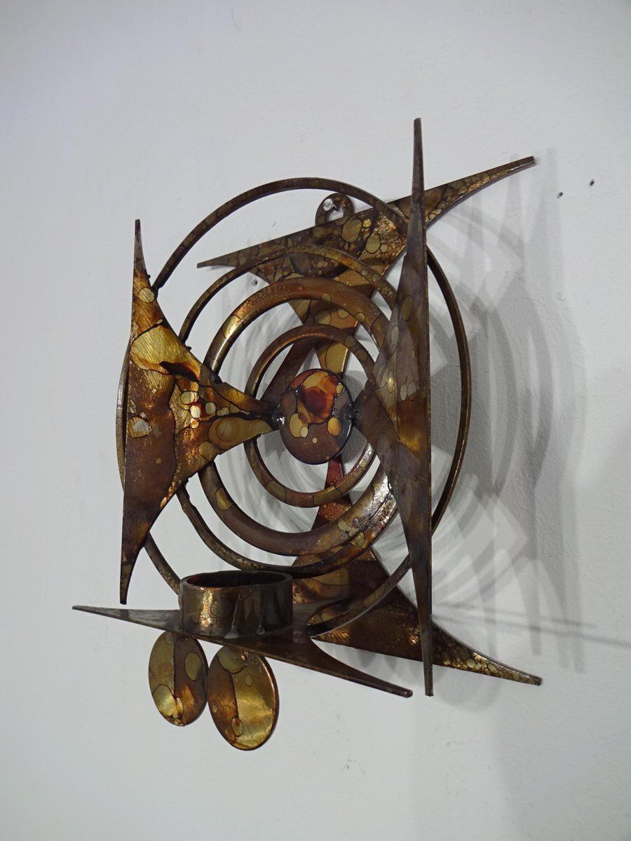 Brutalist Iron Candleholder By Henrik Horst, Denmark, 1960s photo Home Decor