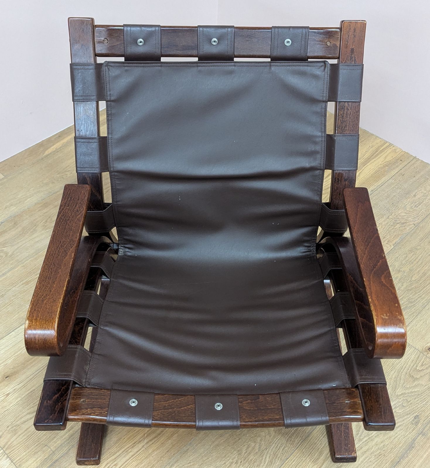 photo vintage Midcentury Norwegian 1970’s Skyline Chair By Hove Mobler