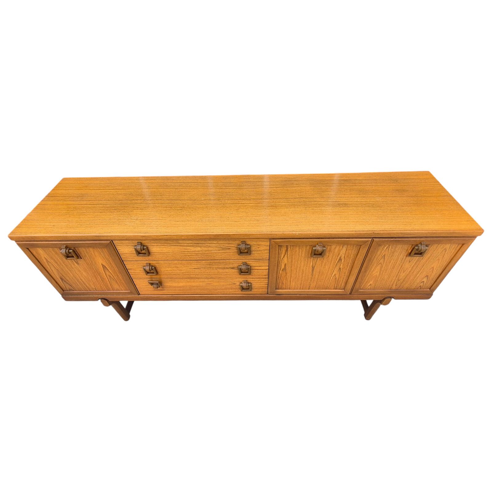 Vintage Beautility Mid Century Modern Teak Sideboard | Large Mcm Credenza Cabinet | Retro Storage Unit | Danish Style Sideboard photo for sale