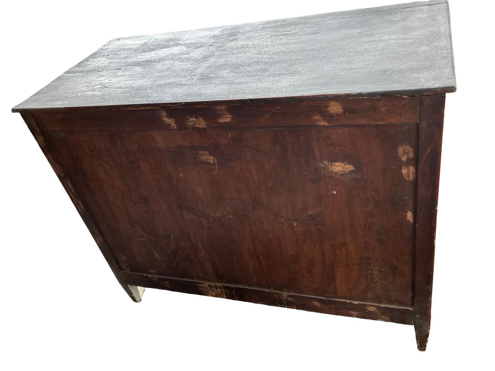 Painted Neoclassical Italian Walnut Commode, Chest Of Drawers photo vinterior