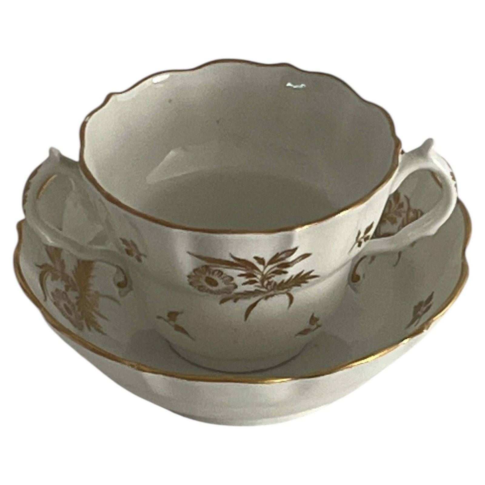 Lord & Lady Flight Collection Chocolate Cup & Underplate Flight Worcester ca. 1788 photo furniture