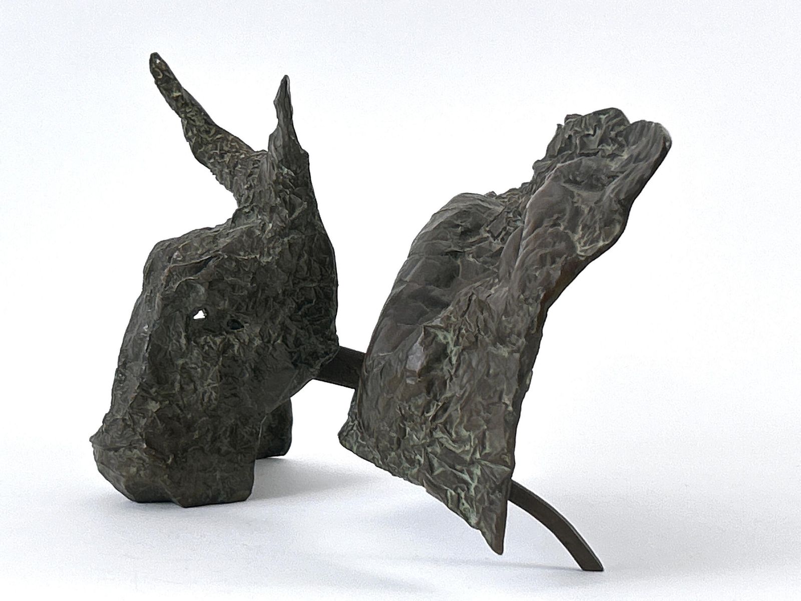 Art Expressionist Bronze Plastic Europa By Czech Artist Josef Klimes V/Xxv 1997 photo