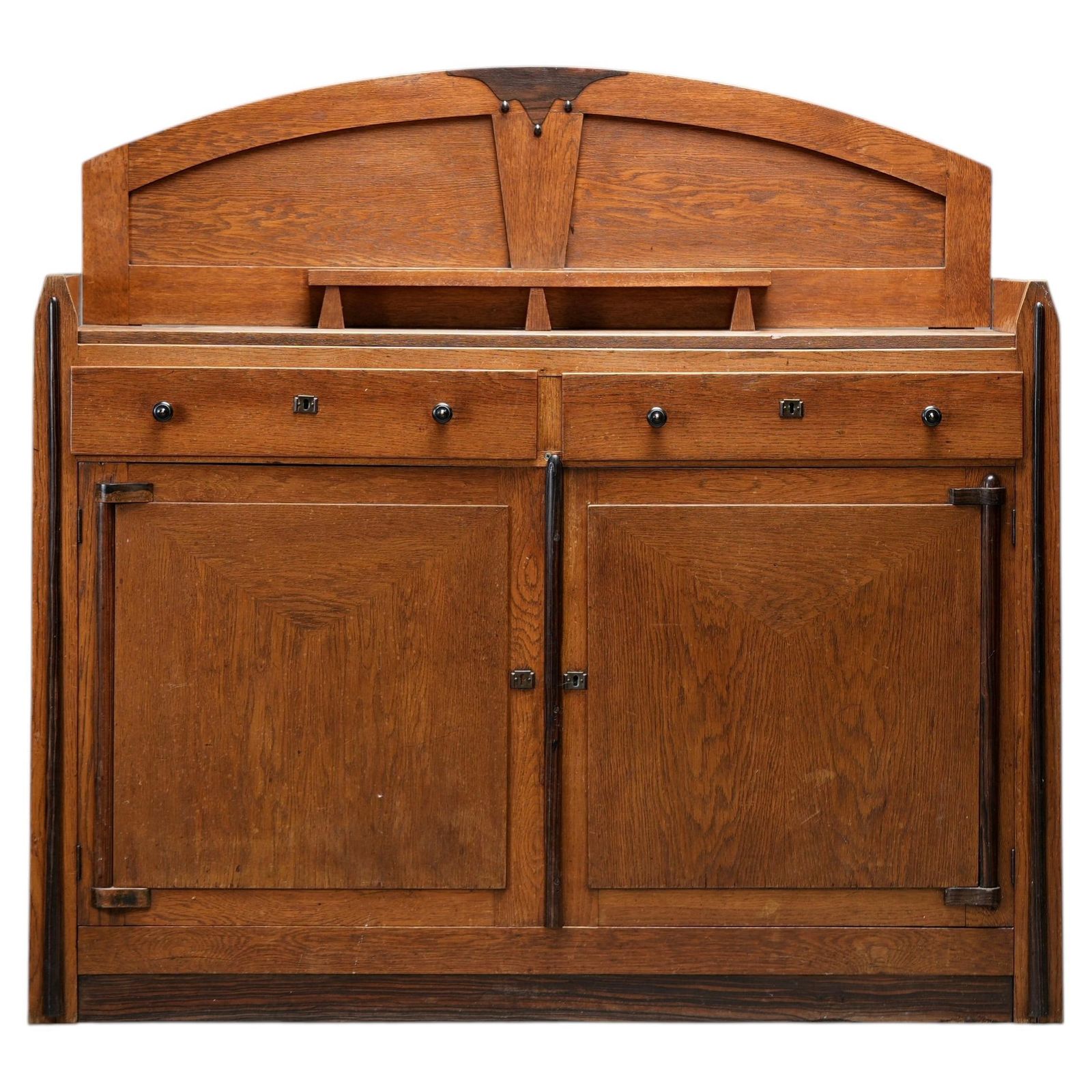 Art Deco Bar Cabinet In Solid Oak And Coromandel, Europe, 1930 photo furniture