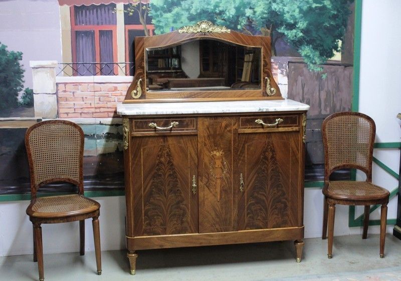 Art Deco Service In Mahogany 20th