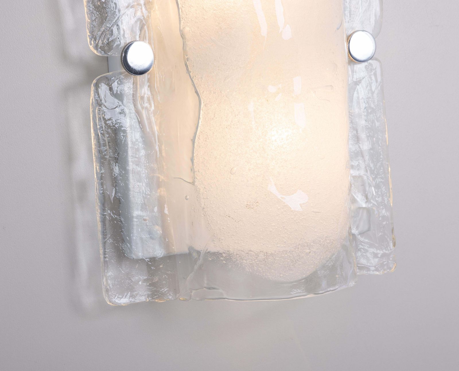 Verlichting Paar Murano Glazen Wandlampen van Kalmar, Oostenrijk, jaren 1960 photo
