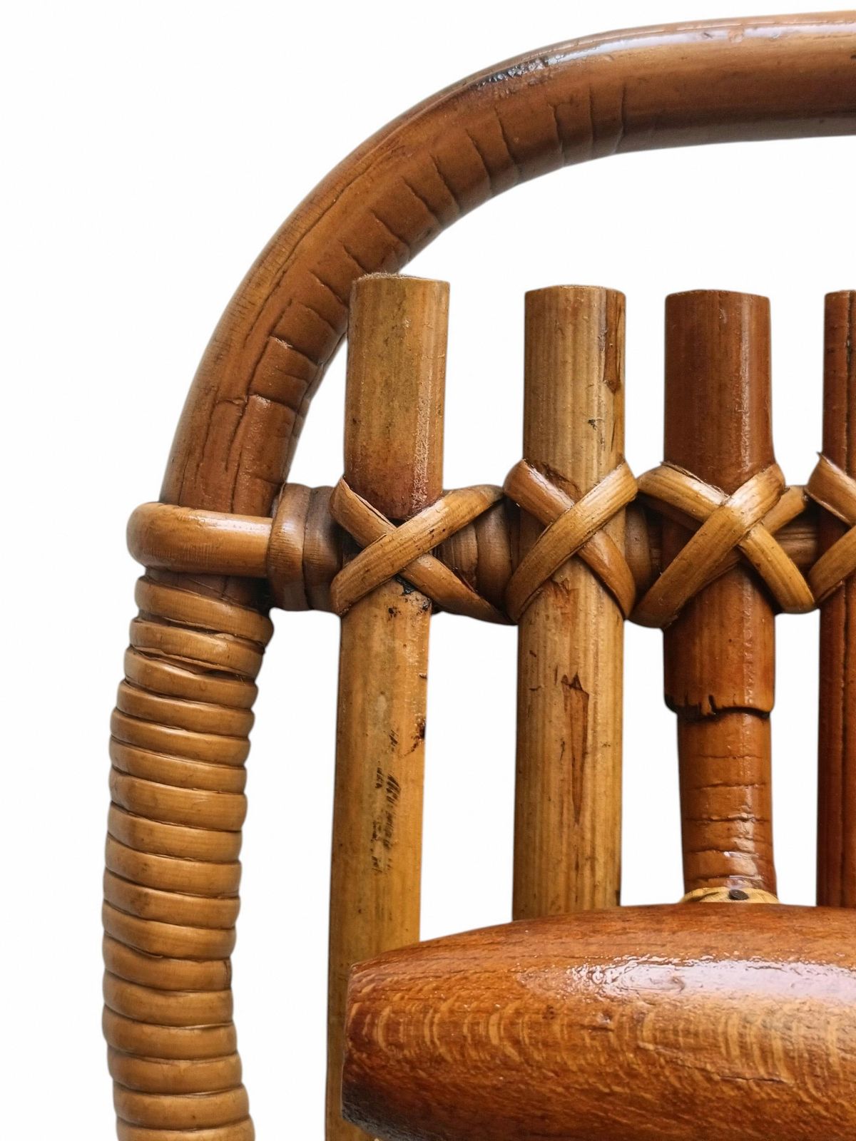 Olaf Von Bohr For Bonacina Wall Hanger In Bamboo And Rattan, Italy 196 photo Furniture