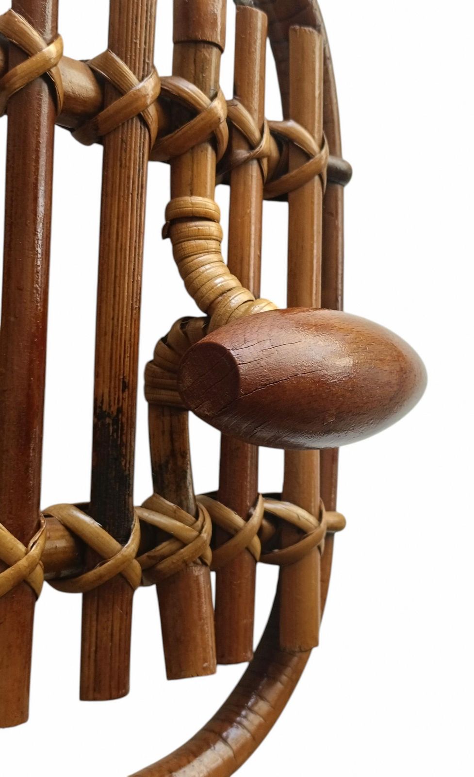 Olaf Von Bohr For Bonacina Wall Hanger In Bamboo And Rattan, Italy 196 photo vinterior