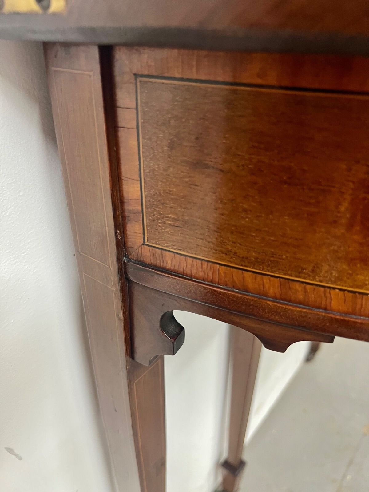 Attractive Sheraton Revival Inlaid Card Or Console Table photo buy