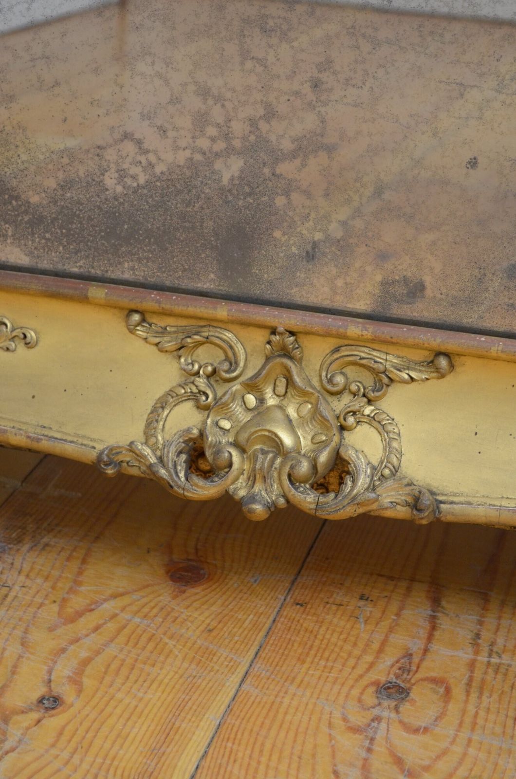 Antique Gilded Leaner Mirror Floor Standing Mirror Restored And In Good Condition H207cm photo Home Decor