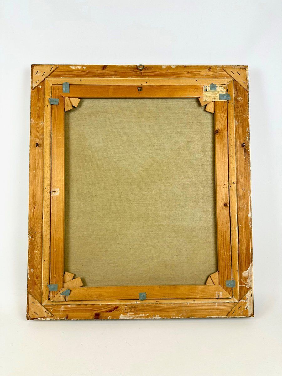 Josef Heinrich Thomas, Sonnenspitze Landscape, Oil On Canvas, 1970s, Framed photo 842.0