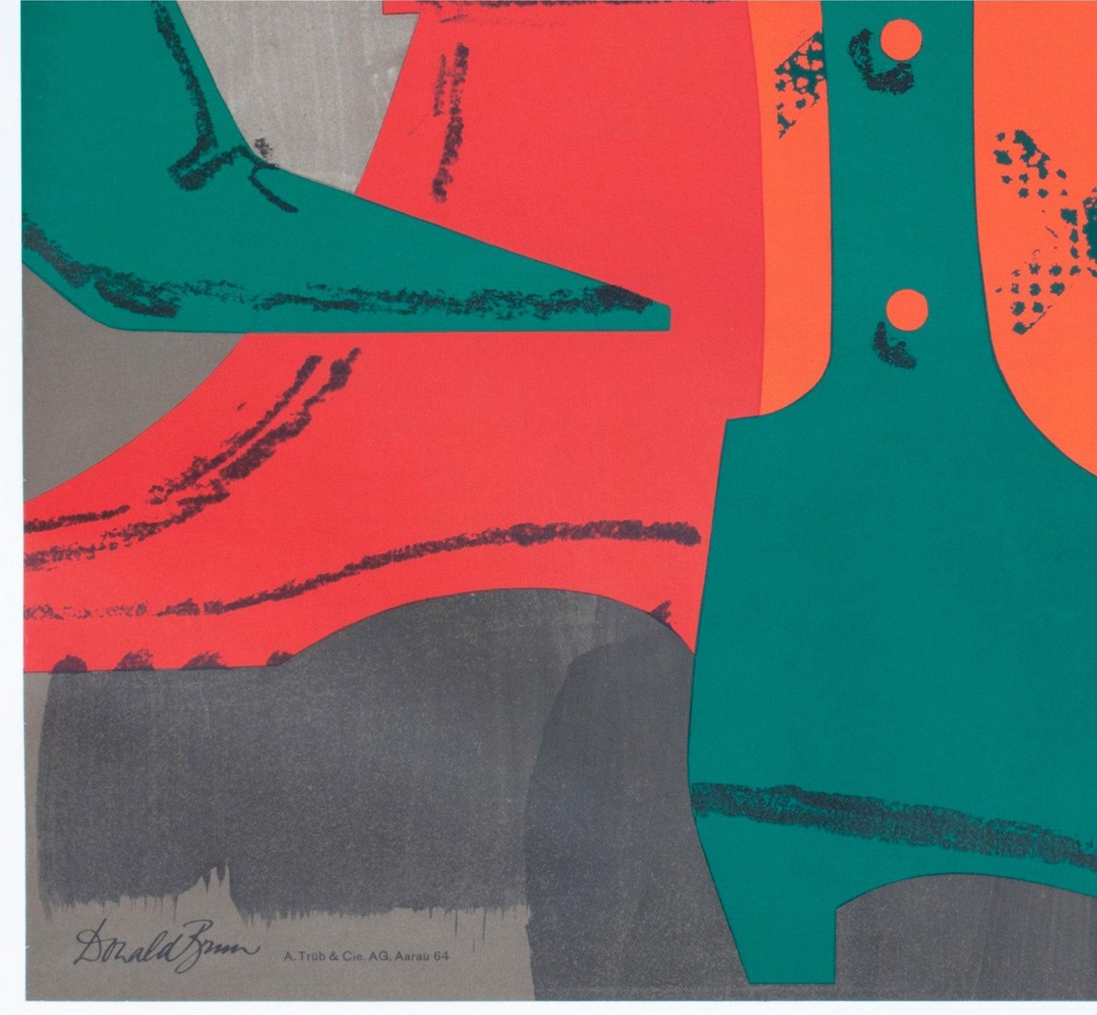 Affiche publicitaire Bata Shoes 1964, Suisse, chaussures femme, par Donald Brun photo buy