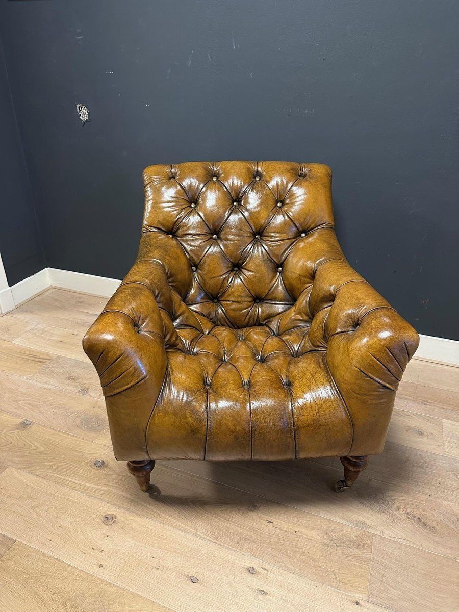 Furniture Vintage Club Chairs, 2000s, Set Of 2 photo